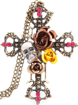 cross pendant chain necklace 십자가팬던트목걸이/십자가패션목걸이