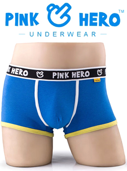 (호주브랜드)PINKHERO Blue drawers 블루 드로즈/남성사각팬티/남성드로즈/남성속옷/남자사각팬티